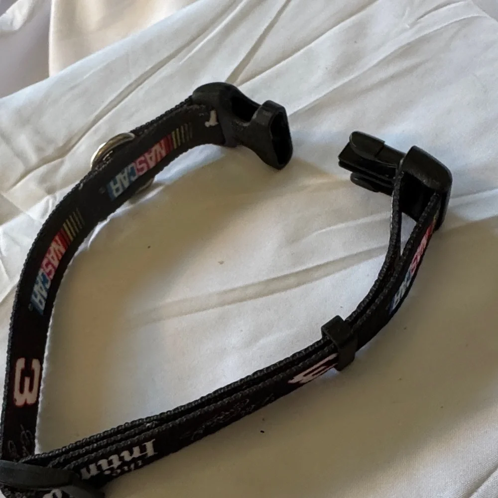 NASCAR Black Adjustable Pet Collar